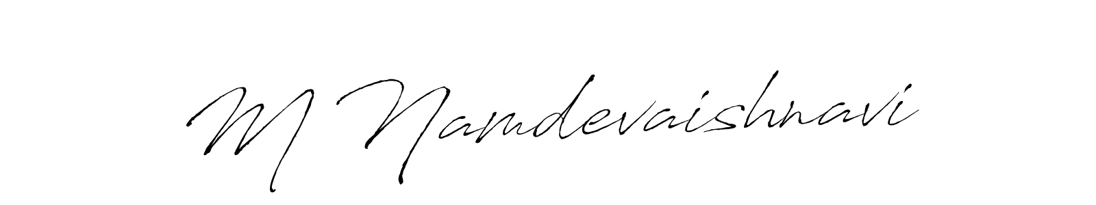 Also we have M Namdevaishnavi name is the best signature style. Create professional handwritten signature collection using Antro_Vectra autograph style. M Namdevaishnavi signature style 6 images and pictures png