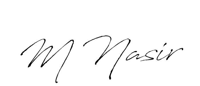 It looks lik you need a new signature style for name M Nasir. Design unique handwritten (Antro_Vectra) signature with our free signature maker in just a few clicks. M Nasir signature style 6 images and pictures png