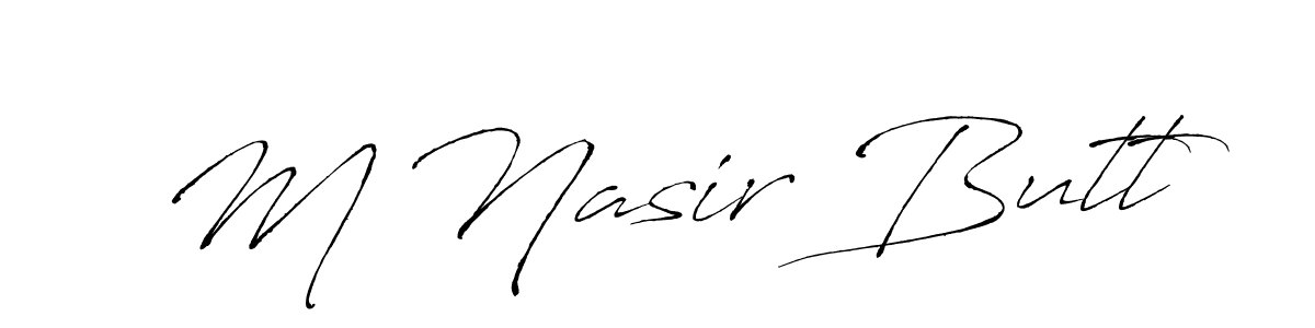 if you are searching for the best signature style for your name M Nasir Butt. so please give up your signature search. here we have designed multiple signature styles  using Antro_Vectra. M Nasir Butt signature style 6 images and pictures png