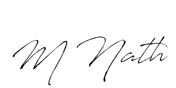 It looks lik you need a new signature style for name M Nath. Design unique handwritten (Antro_Vectra) signature with our free signature maker in just a few clicks. M Nath signature style 6 images and pictures png