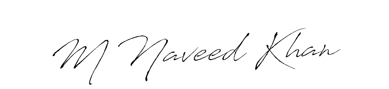 How to make M Naveed Khan name signature. Use Antro_Vectra style for creating short signs online. This is the latest handwritten sign. M Naveed Khan signature style 6 images and pictures png