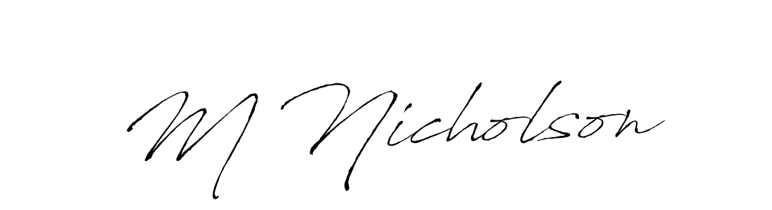 How to Draw M Nicholson signature style? Antro_Vectra is a latest design signature styles for name M Nicholson. M Nicholson signature style 6 images and pictures png