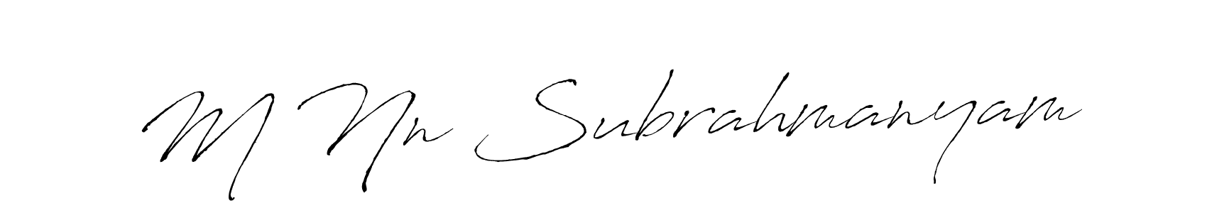 This is the best signature style for the M Nn Subrahmanyam name. Also you like these signature font (Antro_Vectra). Mix name signature. M Nn Subrahmanyam signature style 6 images and pictures png