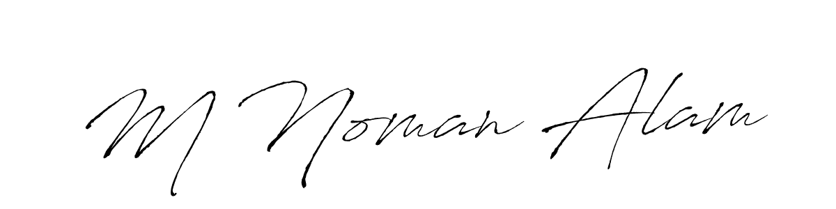 Make a beautiful signature design for name M Noman Alam. With this signature (Antro_Vectra) style, you can create a handwritten signature for free. M Noman Alam signature style 6 images and pictures png