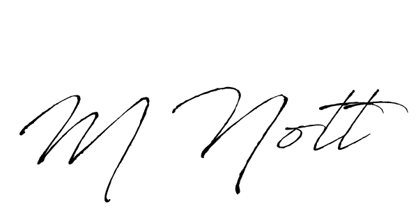 How to Draw M Nott signature style? Antro_Vectra is a latest design signature styles for name M Nott. M Nott signature style 6 images and pictures png