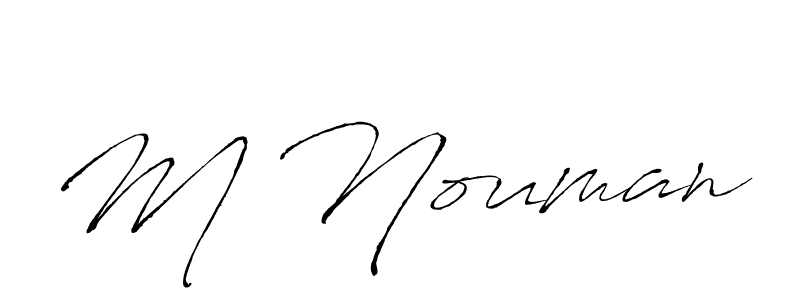 How to make M Nouman name signature. Use Antro_Vectra style for creating short signs online. This is the latest handwritten sign. M Nouman signature style 6 images and pictures png