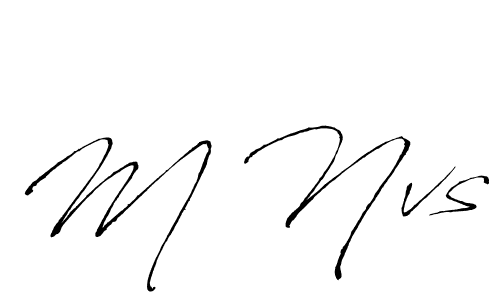 The best way (Antro_Vectra) to make a short signature is to pick only two or three words in your name. The name M Nvs include a total of six letters. For converting this name. M Nvs signature style 6 images and pictures png