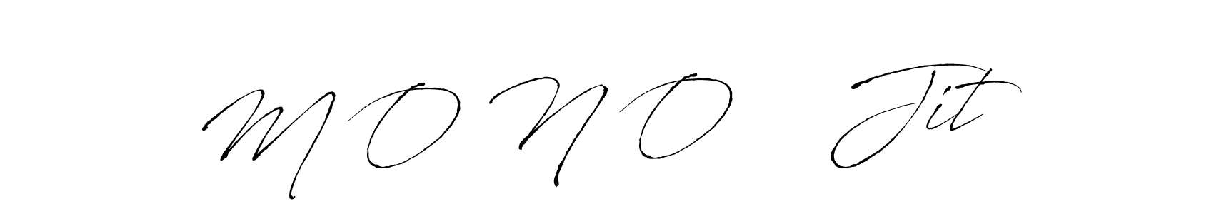Design your own signature with our free online signature maker. With this signature software, you can create a handwritten (Antro_Vectra) signature for name M O N O    Jit✨. M O N O    Jit✨ signature style 6 images and pictures png