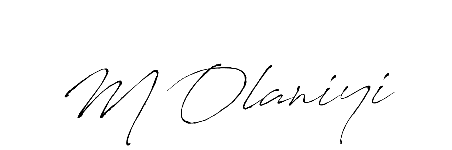 Use a signature maker to create a handwritten signature online. With this signature software, you can design (Antro_Vectra) your own signature for name M Olaniyi. M Olaniyi signature style 6 images and pictures png