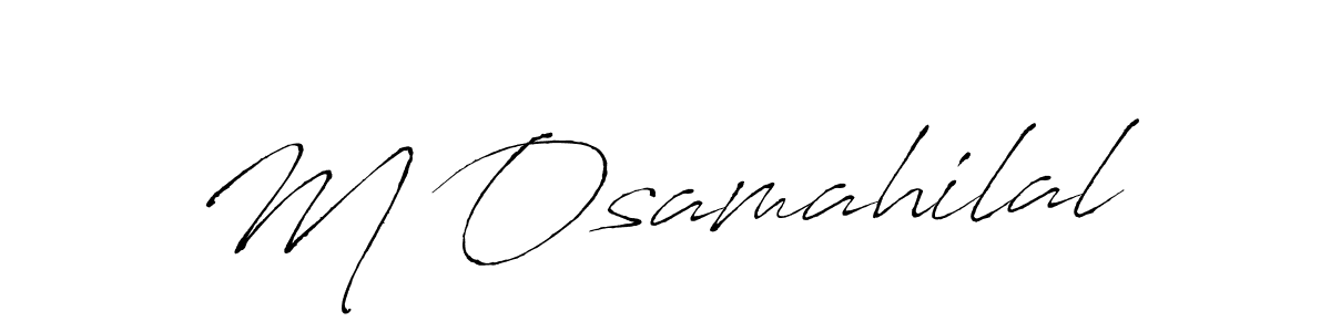 Make a beautiful signature design for name M Osamahilal. Use this online signature maker to create a handwritten signature for free. M Osamahilal signature style 6 images and pictures png