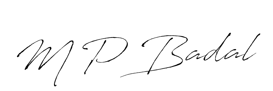 How to Draw M P Badal signature style? Antro_Vectra is a latest design signature styles for name M P Badal. M P Badal signature style 6 images and pictures png