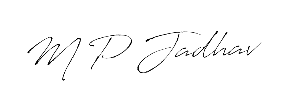 It looks lik you need a new signature style for name M P Jadhav. Design unique handwritten (Antro_Vectra) signature with our free signature maker in just a few clicks. M P Jadhav signature style 6 images and pictures png