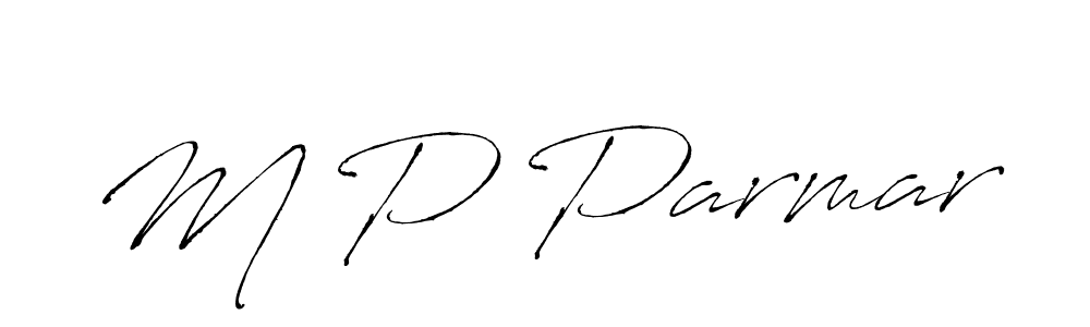 How to make M P Parmar name signature. Use Antro_Vectra style for creating short signs online. This is the latest handwritten sign. M P Parmar signature style 6 images and pictures png