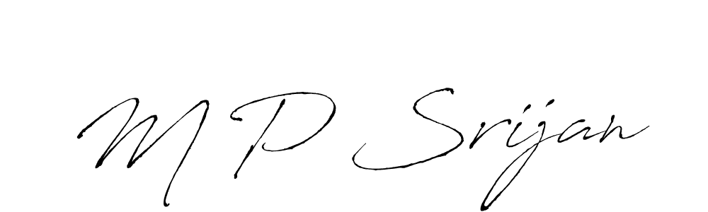 Also we have M P Srijan name is the best signature style. Create professional handwritten signature collection using Antro_Vectra autograph style. M P Srijan signature style 6 images and pictures png