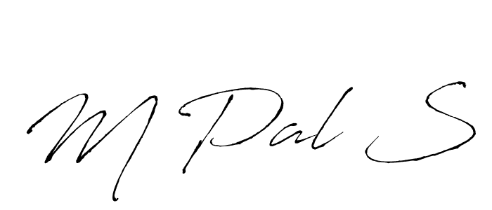 if you are searching for the best signature style for your name M Pal S. so please give up your signature search. here we have designed multiple signature styles  using Antro_Vectra. M Pal S signature style 6 images and pictures png