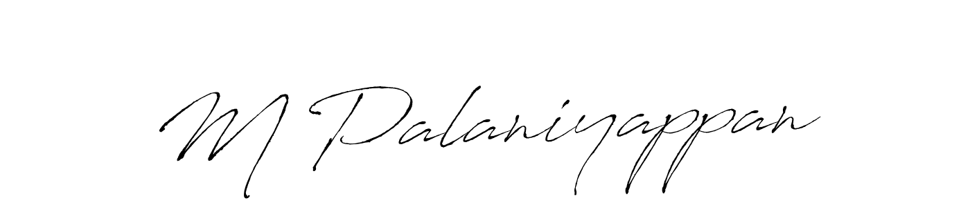 How to make M Palaniyappan signature? Antro_Vectra is a professional autograph style. Create handwritten signature for M Palaniyappan name. M Palaniyappan signature style 6 images and pictures png
