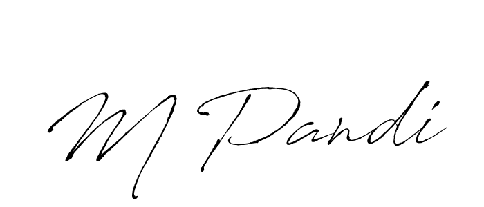 How to make M Pandi name signature. Use Antro_Vectra style for creating short signs online. This is the latest handwritten sign. M Pandi signature style 6 images and pictures png