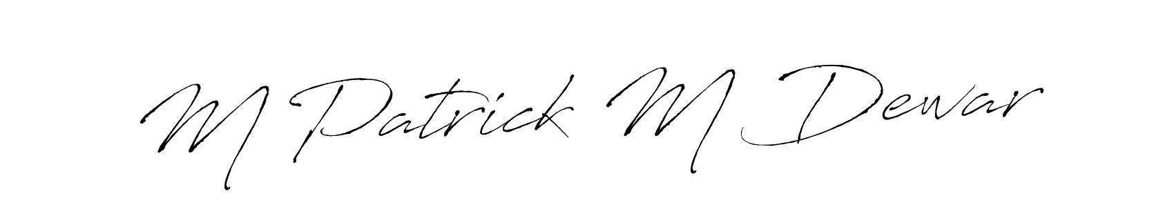 This is the best signature style for the M Patrick M Dewar name. Also you like these signature font (Antro_Vectra). Mix name signature. M Patrick M Dewar signature style 6 images and pictures png