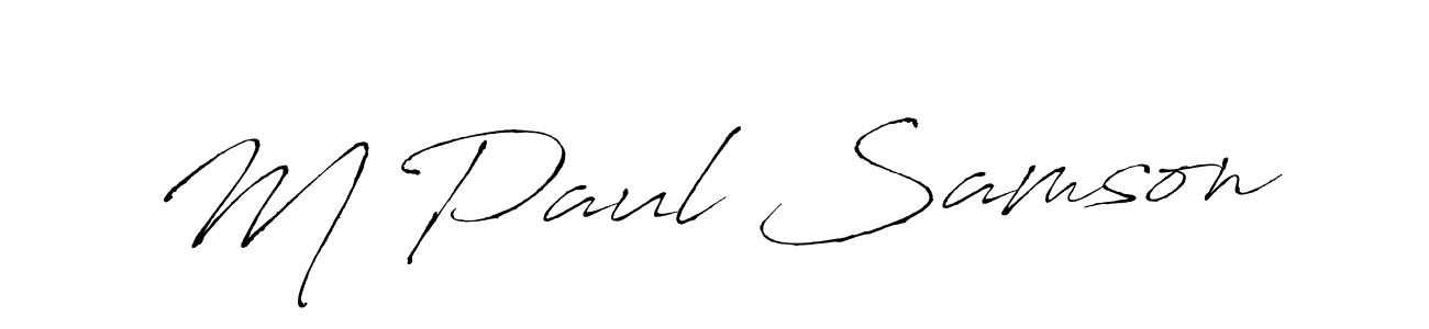 Antro_Vectra is a professional signature style that is perfect for those who want to add a touch of class to their signature. It is also a great choice for those who want to make their signature more unique. Get M Paul Samson name to fancy signature for free. M Paul Samson signature style 6 images and pictures png