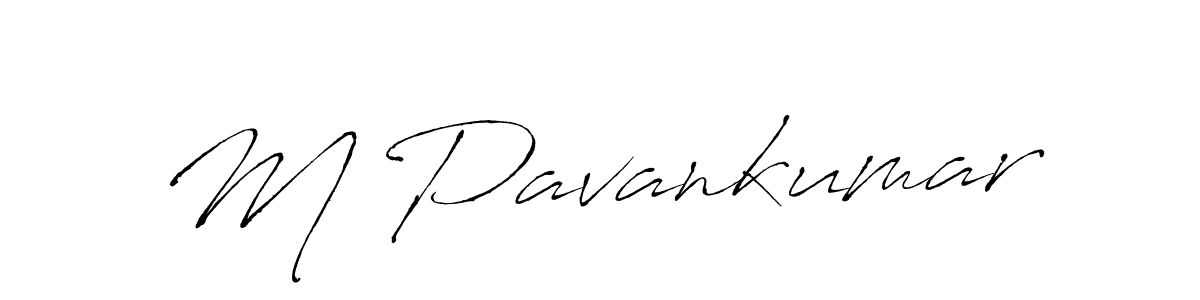 Use a signature maker to create a handwritten signature online. With this signature software, you can design (Antro_Vectra) your own signature for name M Pavankumar. M Pavankumar signature style 6 images and pictures png