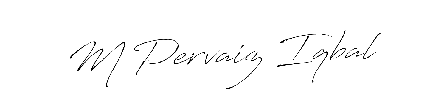 Also we have M Pervaiz Iqbal name is the best signature style. Create professional handwritten signature collection using Antro_Vectra autograph style. M Pervaiz Iqbal signature style 6 images and pictures png