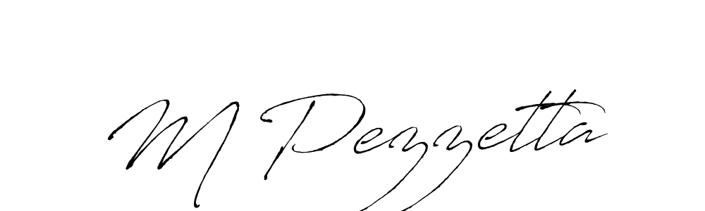 Use a signature maker to create a handwritten signature online. With this signature software, you can design (Antro_Vectra) your own signature for name M Pezzetta. M Pezzetta signature style 6 images and pictures png