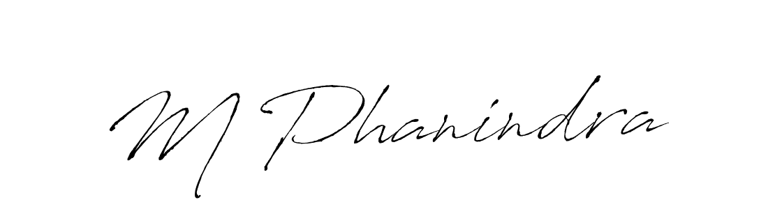 Also we have M Phanindra name is the best signature style. Create professional handwritten signature collection using Antro_Vectra autograph style. M Phanindra signature style 6 images and pictures png