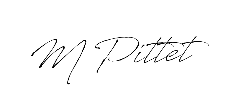 Use a signature maker to create a handwritten signature online. With this signature software, you can design (Antro_Vectra) your own signature for name M Pittet. M Pittet signature style 6 images and pictures png