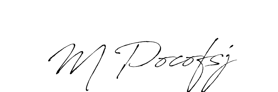 How to Draw M Pocofsj signature style? Antro_Vectra is a latest design signature styles for name M Pocofsj. M Pocofsj signature style 6 images and pictures png