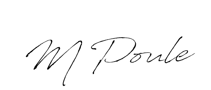 How to make M Poule signature? Antro_Vectra is a professional autograph style. Create handwritten signature for M Poule name. M Poule signature style 6 images and pictures png