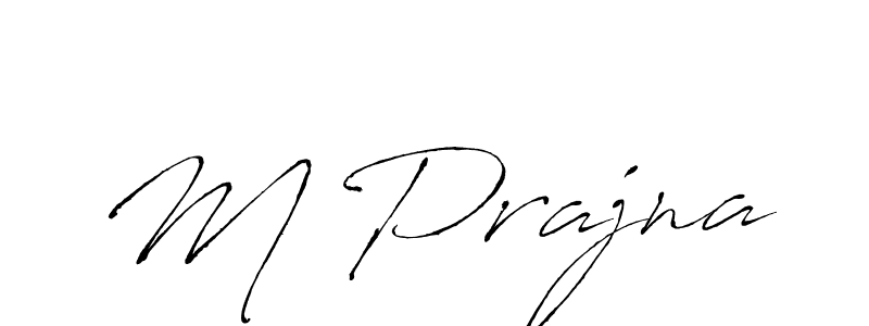 Use a signature maker to create a handwritten signature online. With this signature software, you can design (Antro_Vectra) your own signature for name M Prajna. M Prajna signature style 6 images and pictures png