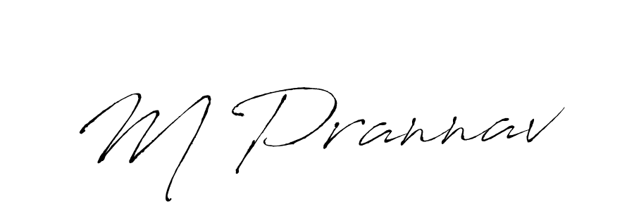 M Prannav stylish signature style. Best Handwritten Sign (Antro_Vectra) for my name. Handwritten Signature Collection Ideas for my name M Prannav. M Prannav signature style 6 images and pictures png