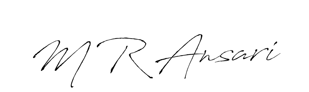 Also we have M R Ansari name is the best signature style. Create professional handwritten signature collection using Antro_Vectra autograph style. M R Ansari signature style 6 images and pictures png