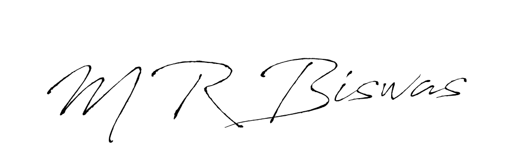 M R Biswas stylish signature style. Best Handwritten Sign (Antro_Vectra) for my name. Handwritten Signature Collection Ideas for my name M R Biswas. M R Biswas signature style 6 images and pictures png