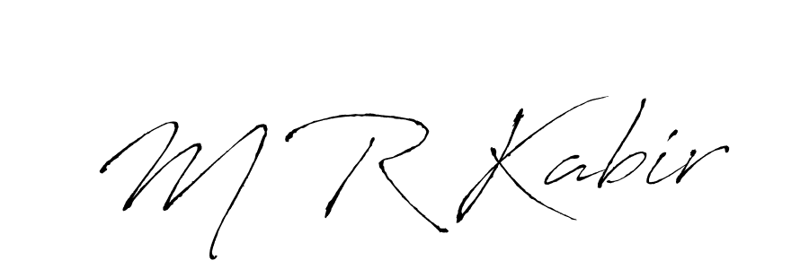 M R Kabir stylish signature style. Best Handwritten Sign (Antro_Vectra) for my name. Handwritten Signature Collection Ideas for my name M R Kabir. M R Kabir signature style 6 images and pictures png