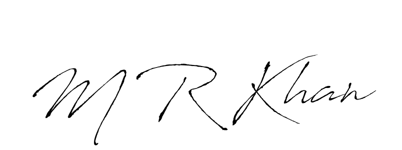 How to make M R Khan signature? Antro_Vectra is a professional autograph style. Create handwritten signature for M R Khan name. M R Khan signature style 6 images and pictures png