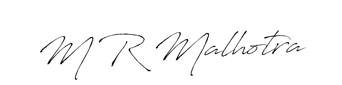 M R Malhotra stylish signature style. Best Handwritten Sign (Antro_Vectra) for my name. Handwritten Signature Collection Ideas for my name M R Malhotra. M R Malhotra signature style 6 images and pictures png