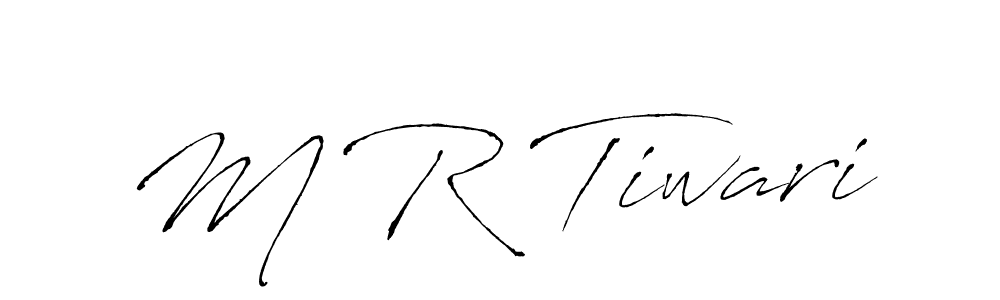 Use a signature maker to create a handwritten signature online. With this signature software, you can design (Antro_Vectra) your own signature for name M R Tiwari. M R Tiwari signature style 6 images and pictures png