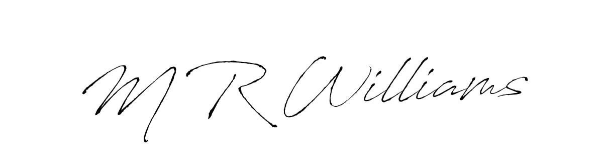 Make a short M R Williams signature style. Manage your documents anywhere anytime using Antro_Vectra. Create and add eSignatures, submit forms, share and send files easily. M R Williams signature style 6 images and pictures png