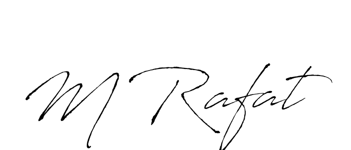 Create a beautiful signature design for name M Rafat. With this signature (Antro_Vectra) fonts, you can make a handwritten signature for free. M Rafat signature style 6 images and pictures png