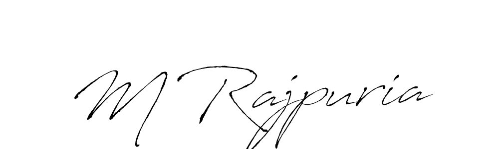 Similarly Antro_Vectra is the best handwritten signature design. Signature creator online .You can use it as an online autograph creator for name M Rajpuria. M Rajpuria signature style 6 images and pictures png