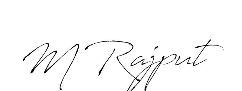 You should practise on your own different ways (Antro_Vectra) to write your name (M Rajput) in signature. don't let someone else do it for you. M Rajput signature style 6 images and pictures png