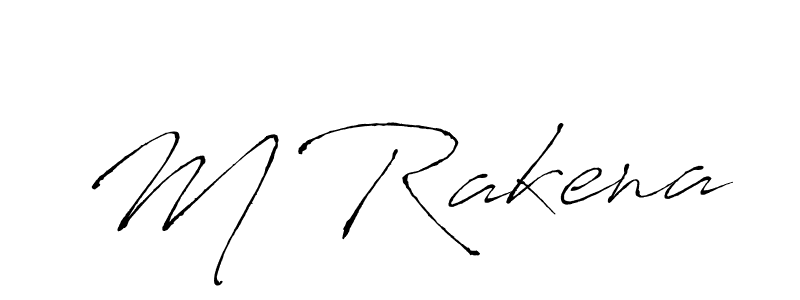 Also we have M Rakena name is the best signature style. Create professional handwritten signature collection using Antro_Vectra autograph style. M Rakena signature style 6 images and pictures png