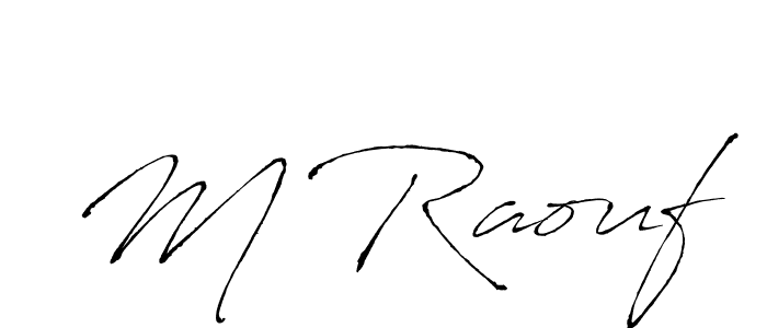 You can use this online signature creator to create a handwritten signature for the name M Raouf. This is the best online autograph maker. M Raouf signature style 6 images and pictures png