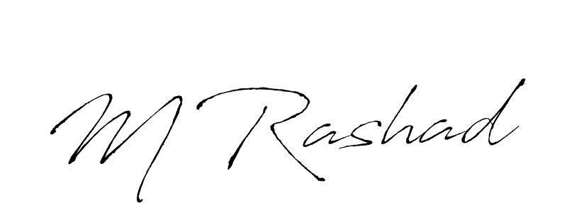 The best way (Antro_Vectra) to make a short signature is to pick only two or three words in your name. The name M Rashad include a total of six letters. For converting this name. M Rashad signature style 6 images and pictures png