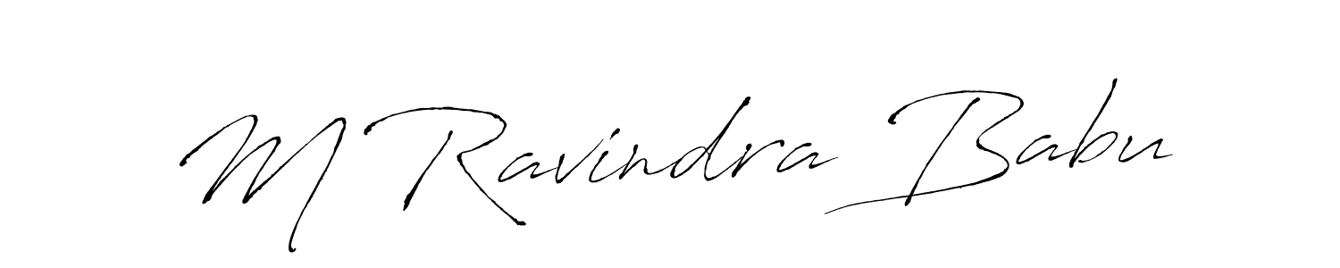 Make a beautiful signature design for name M Ravindra Babu. Use this online signature maker to create a handwritten signature for free. M Ravindra Babu signature style 6 images and pictures png