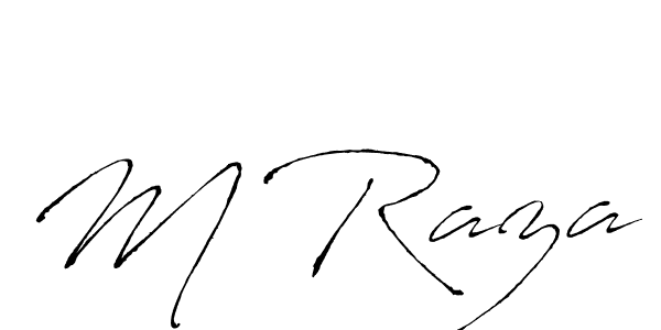 How to make M Raza name signature. Use Antro_Vectra style for creating short signs online. This is the latest handwritten sign. M Raza signature style 6 images and pictures png