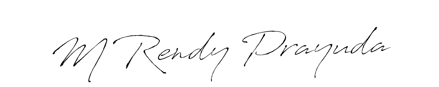 How to make M Rendy Prayuda signature? Antro_Vectra is a professional autograph style. Create handwritten signature for M Rendy Prayuda name. M Rendy Prayuda signature style 6 images and pictures png