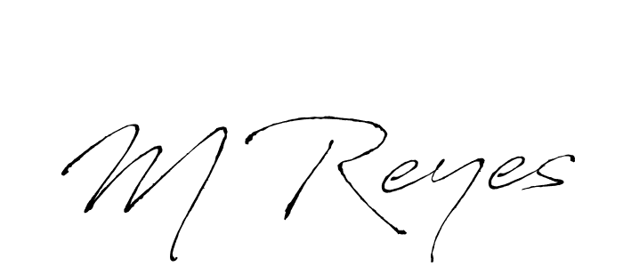 Make a beautiful signature design for name M Reyes. With this signature (Antro_Vectra) style, you can create a handwritten signature for free. M Reyes signature style 6 images and pictures png