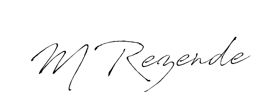You should practise on your own different ways (Antro_Vectra) to write your name (M Rezende) in signature. don't let someone else do it for you. M Rezende signature style 6 images and pictures png